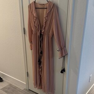 Zara Soft Pink Dress - tassels are damaged